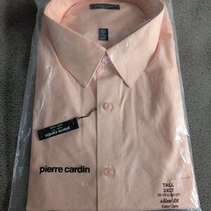Pierre Cardin Men's Dress Shirt - Neck Size: 19-19.5 36/37 Honeydew